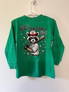 Cardin McCoy ‘Feral Baseball Kid' Graphic Long-Sleeve Tee